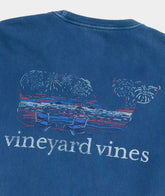 Beach Fireworks Whale Fill Tee